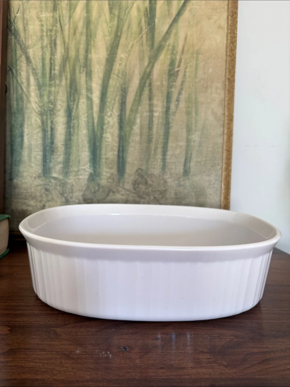 CORNINGWARE F-2-B ‘French White’ Casserole with Glass & Plastic Lids 2.8 Liters